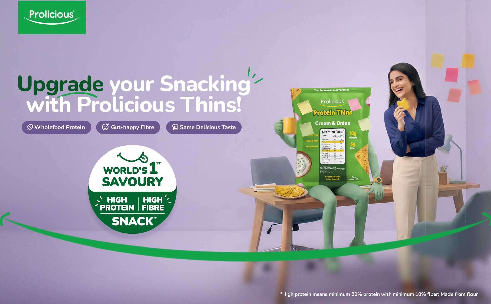 A new-age Indian food D2C brand, Prolicious says, On No Diet Day: Don&rsquo;t Diet. Just Upgrade Your Food Choices